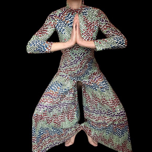 Vintage Vanity Fair Loungy Hostess Jumpsuit - Picture 5 of 8